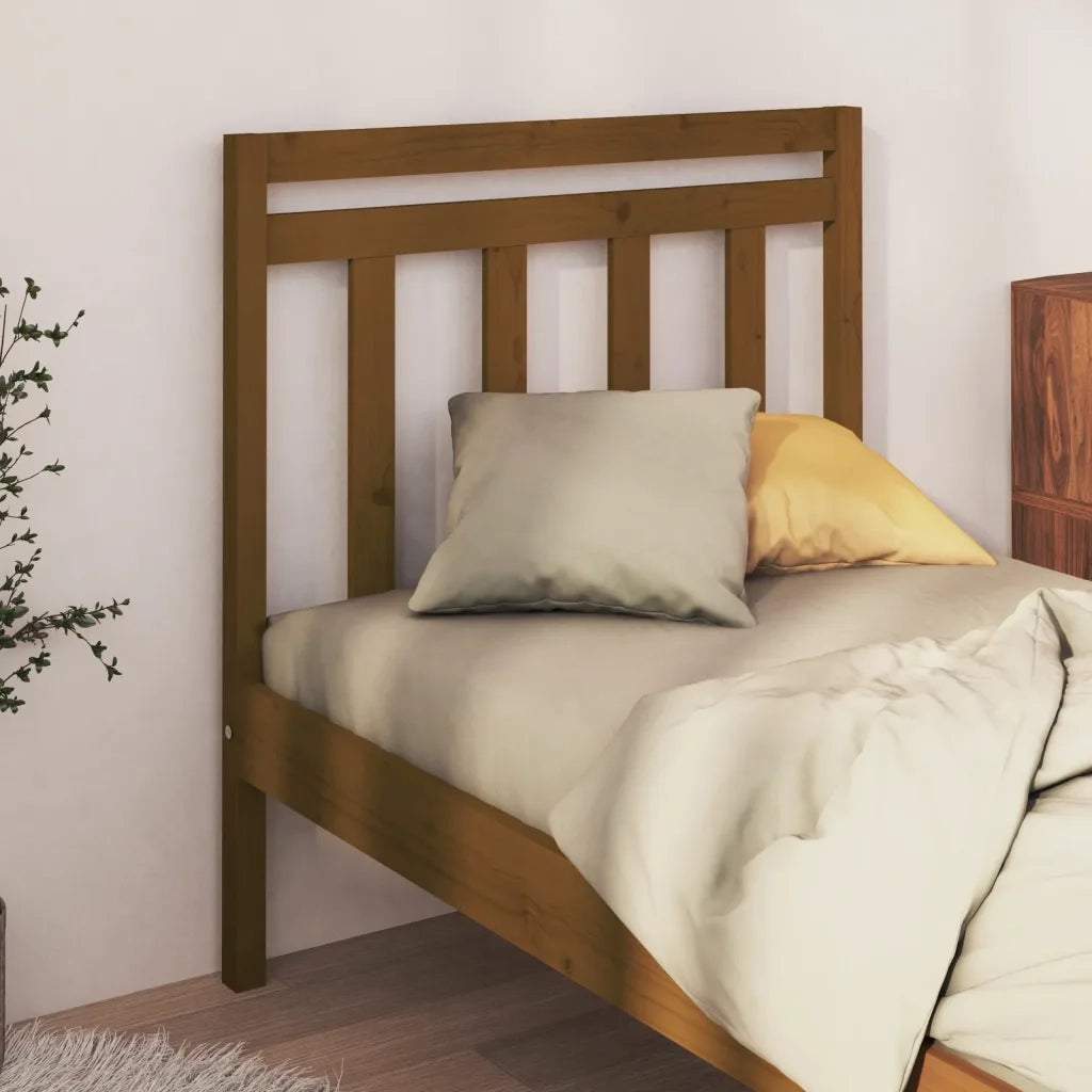Testiera | Testata per Letto Ambra 95x4x100 cm in Legno Massello di Pino