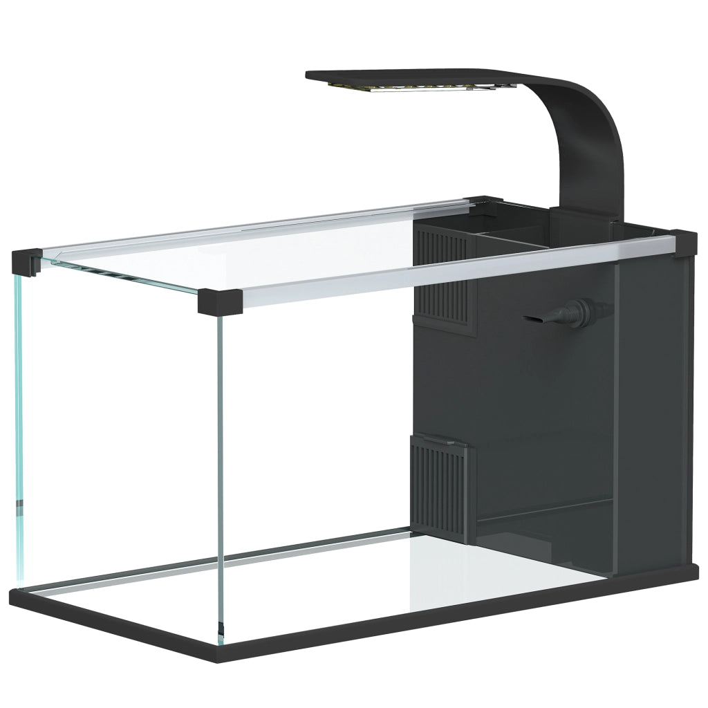 Acquario 24 Litri Vetro Temperato con Filtro LED Pompa ¨C Minimal ¨C 40x25x30 cm