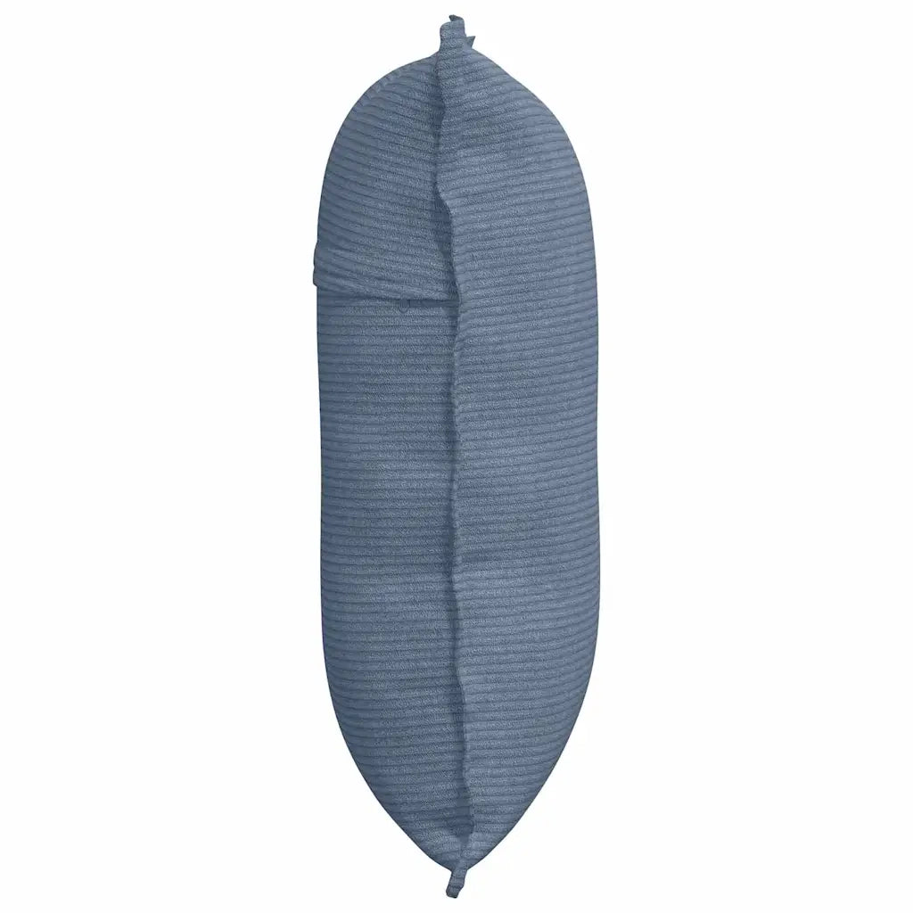 Cuscino per Schiena | Cuscino dorsale Blu 60 x 50 cm Tessuto in Cords