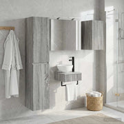 Set di mobili per il bagno 5 pz Sonoma grigio 3407244