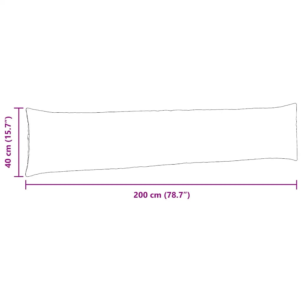 Cuscini da Divano 2 pcs Blu 200 x 40 cm Tessuto 42013876