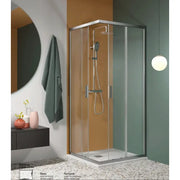 Box Doccia EASYFLEX 6mm Porte Scorrevoli Anticalcare H200 - 74x129