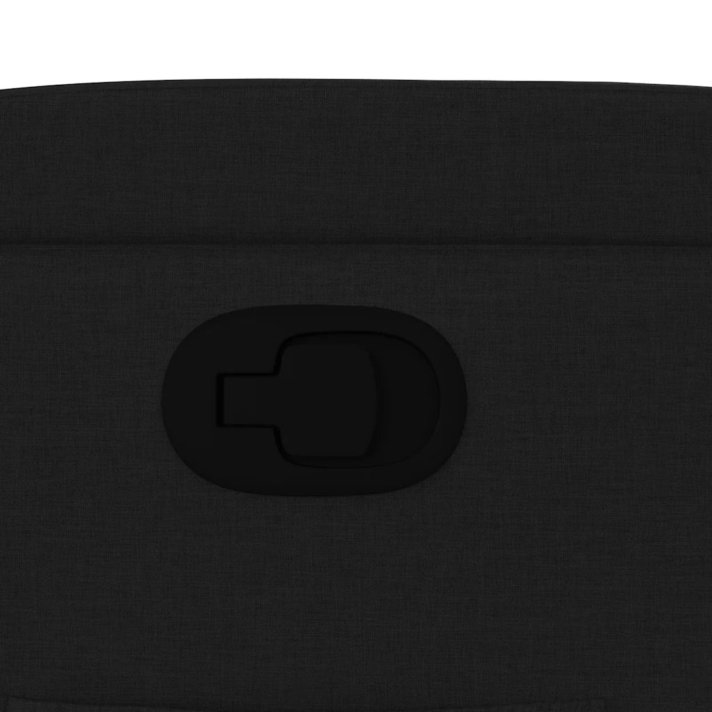 Poltrona reclinabile in tessuto nero 3205510