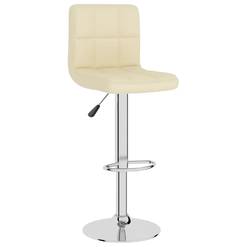 Sgabelli da Bar 2 pz Crema in Tessuto 334241