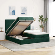 Struttura Letto Pouf con Materassi 160x200 cm Velluto 3313751