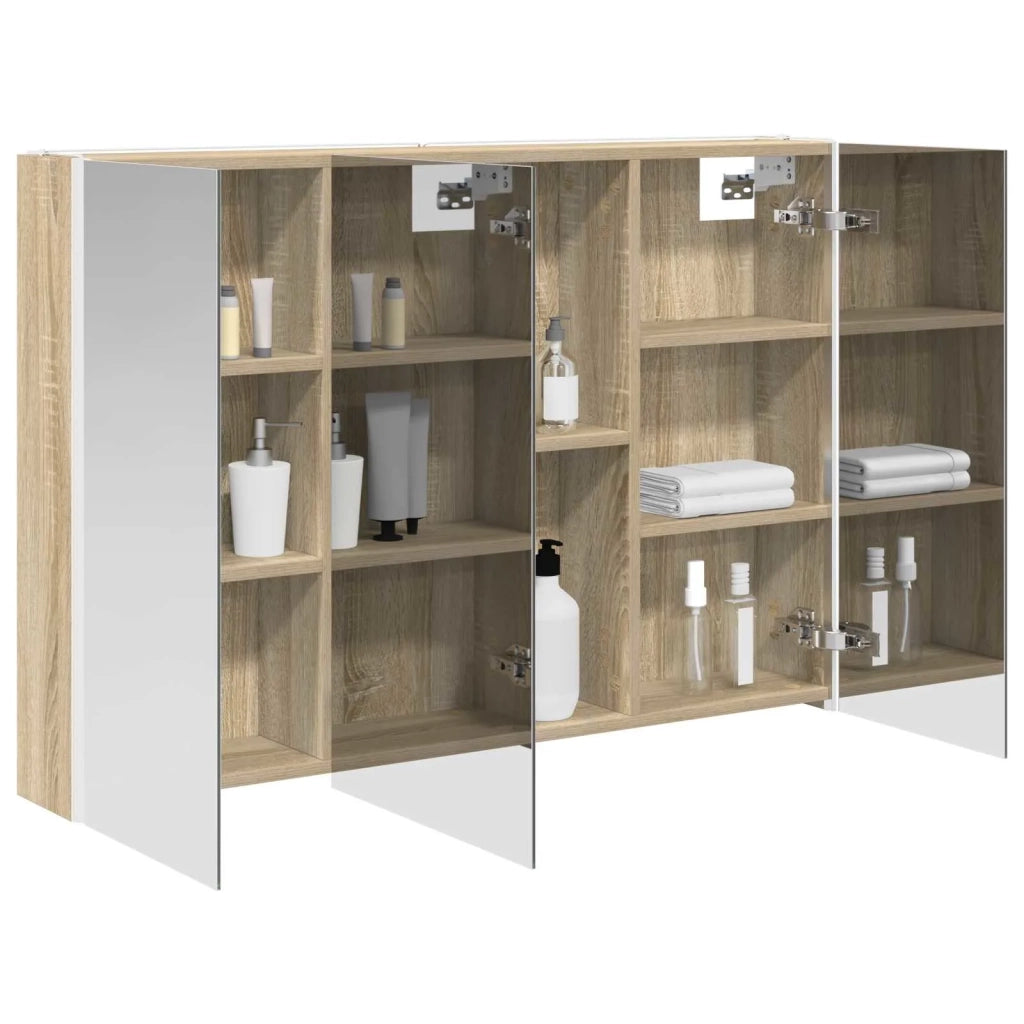 Mobiletto per specchio da bagno Rovere Sonoma 889273