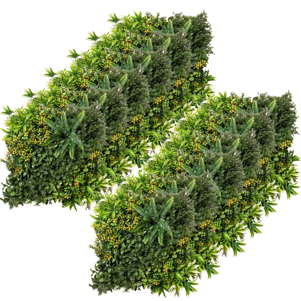 Parete Vegetale Artificiale 12 Pezzi ¨C Minimal ¨C Verde 50x50 cm