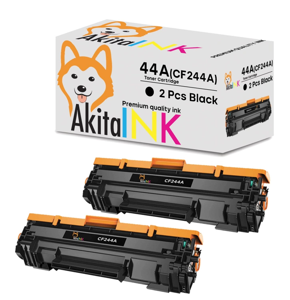 2 Toner Compatibili HP 44A CF244A AkitaINK Nero