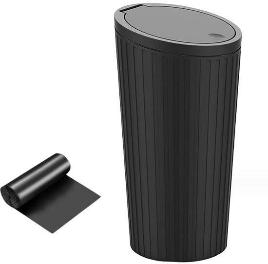 Contenitore per rifiuti - contenitore mini pratico per contenitore di bicchieri - con coperchio