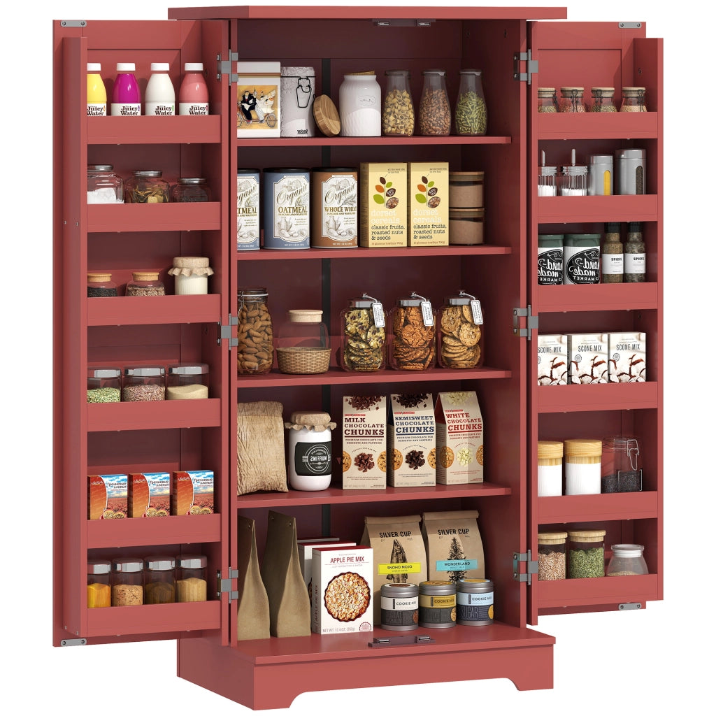 Buffet Cucina ¨C Minimal ¨C Legno Rosso 60x40x120 cm