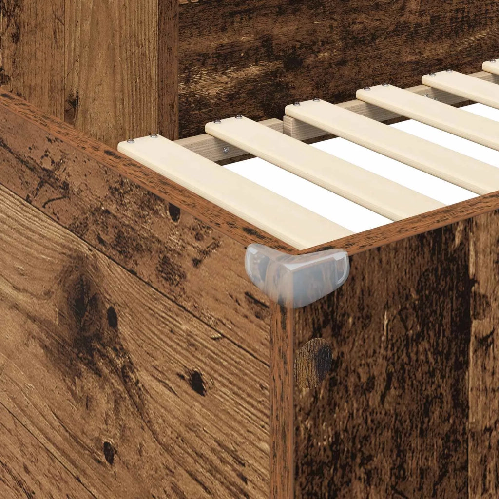 Struttura letto a castello con scrivania Legno vecchio 3410465