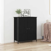 Credenza Rovere Nero 70 x 30 x 80 cm Legno multistrato 862975