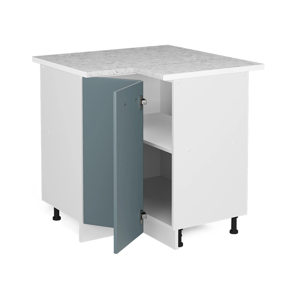 Vicco Mobile ad angolo cucina Grigio-blu 75.6 cm , PL Marmo