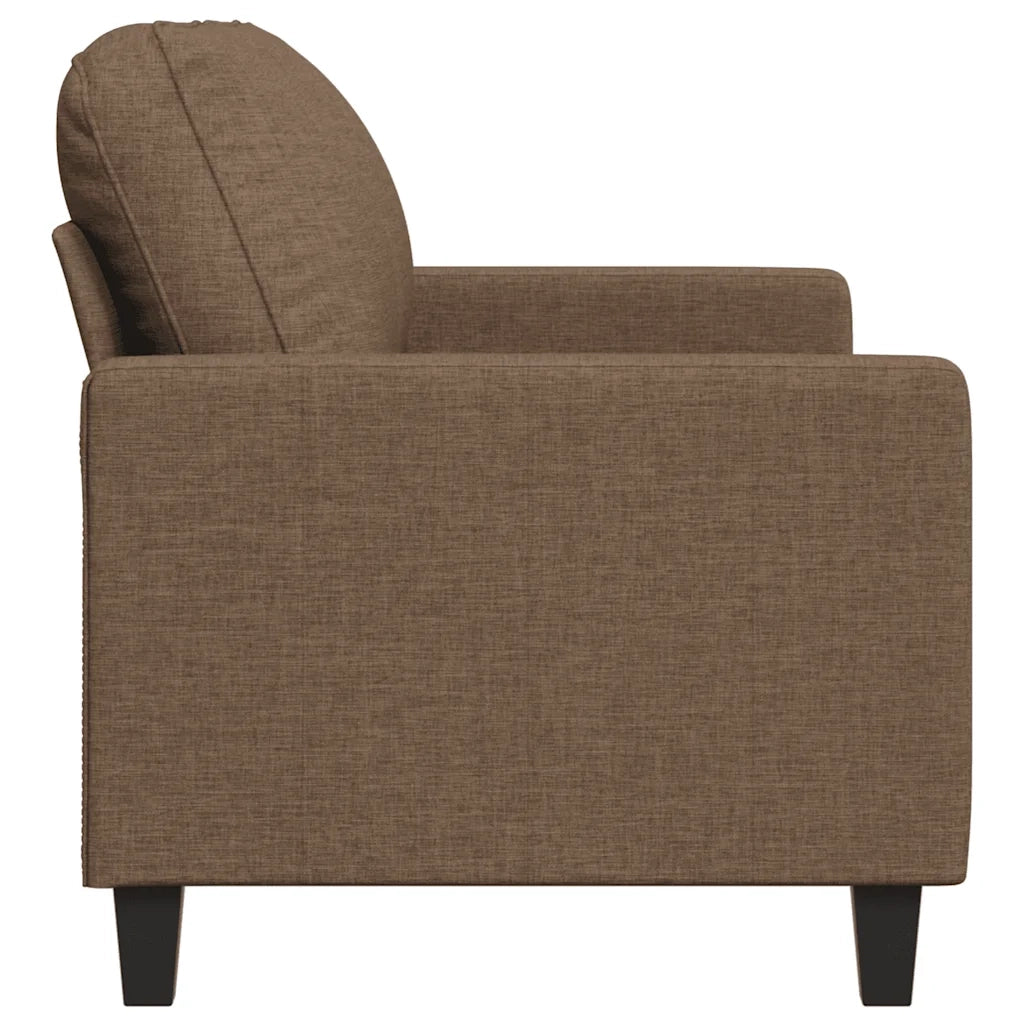Divano a 2 Posti-Sofa 2 Posti Marrone 140 cm in Tessuto 742000