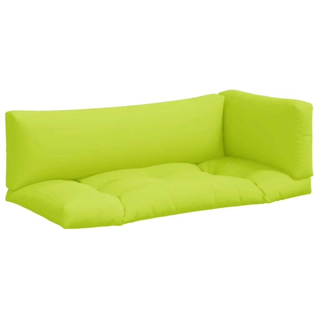 Cuscini per Pallet 3 pz Verde Intenso in Tessuto 360955