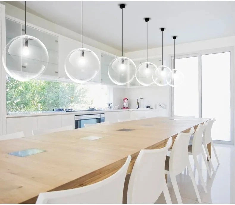 Lampada Da Soffitto Pensile Di Vetro Lassi Black 30 Cm