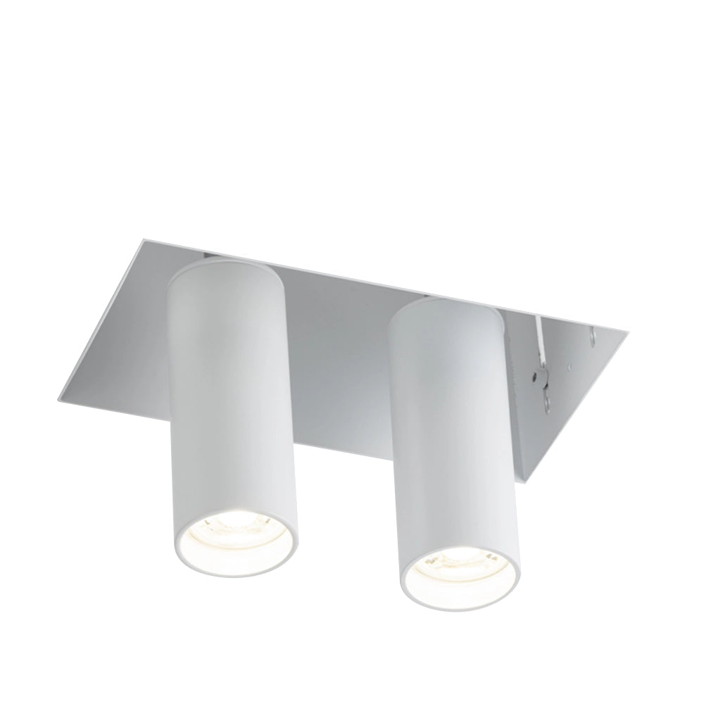Faretto incasso rettangolare bianco orientabile 2xGU10 Shilo 7803