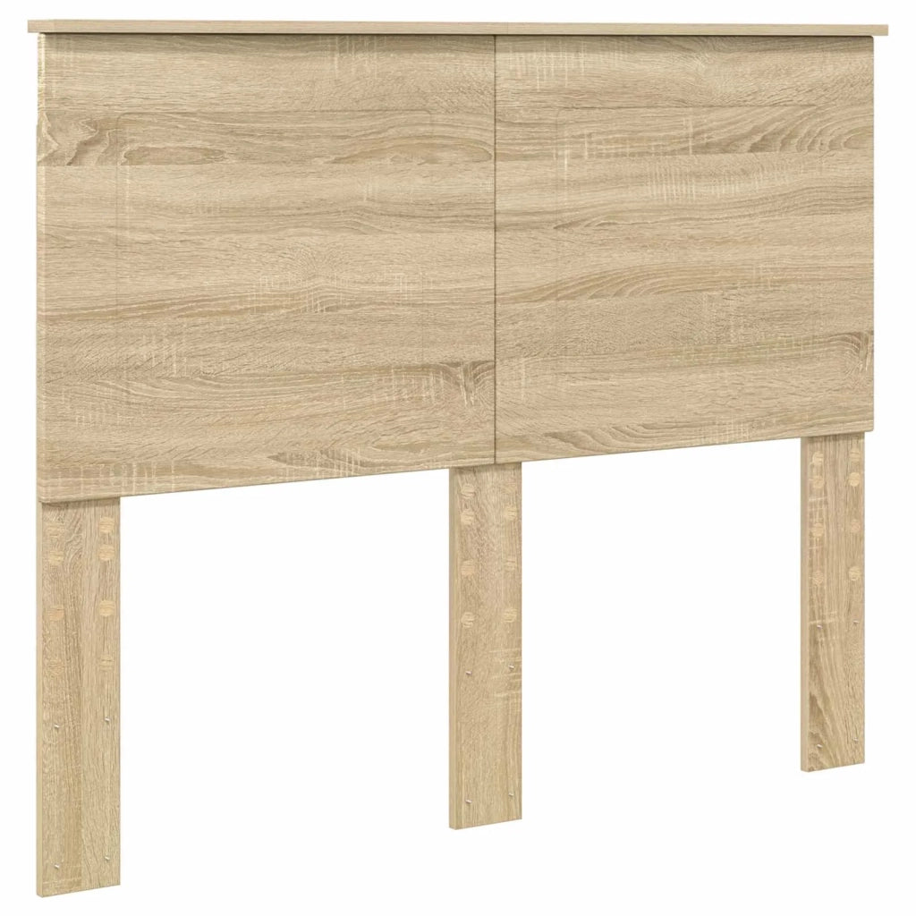 Letto con Contenitore con testiera Rovere Sonoma 135 x 190 cm 3409561