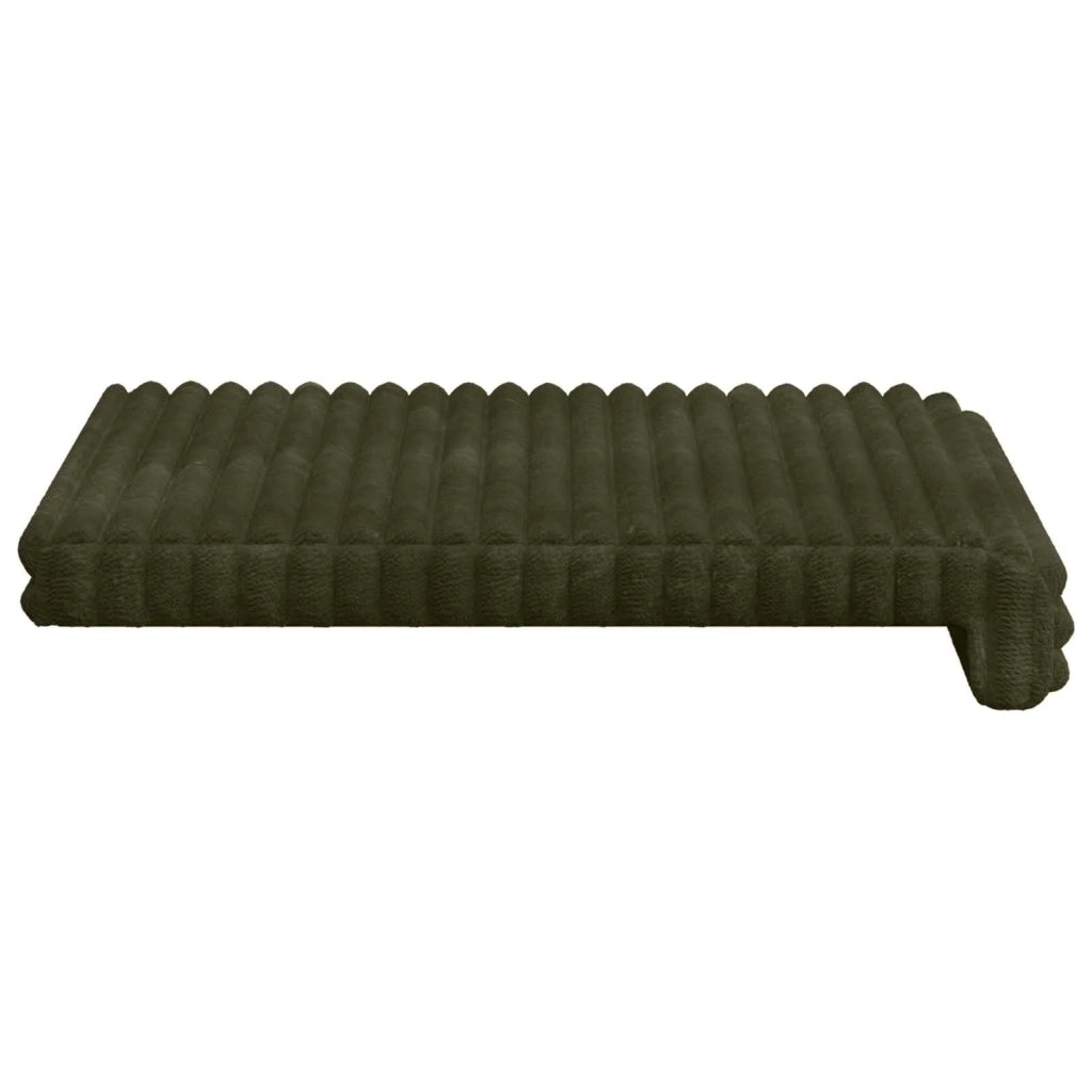 Cuscino per panchina 2 pcs Corduroy Morbido Verde 42043070