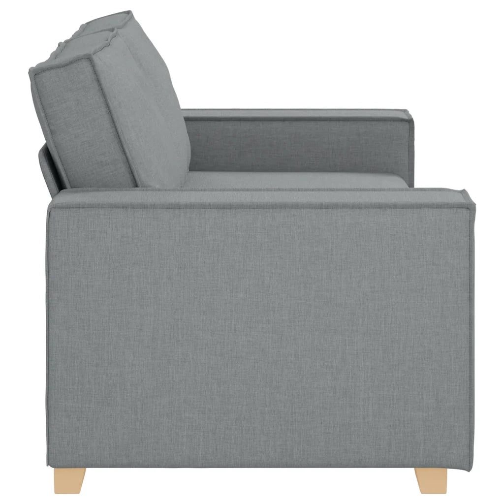 Divano a 2 Posti-Sofa 2 Posti Grigio Chiaro 140 cm Tessuto