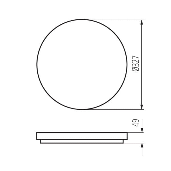 Plafoniera LED Kanlux VARSO 24W 4000K sensore IP54