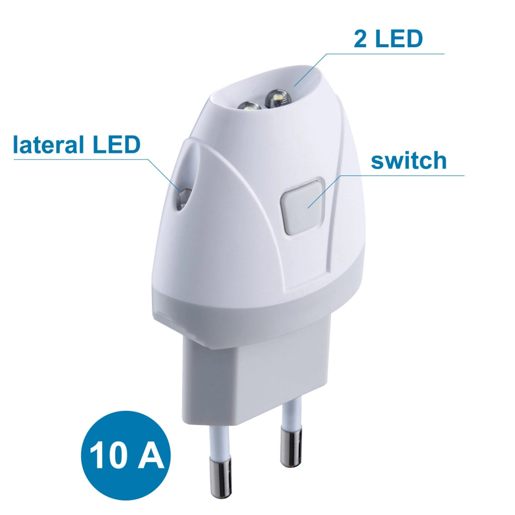 Lampada Emergenza Portatile Electraline Volt 230 A10 LED 2