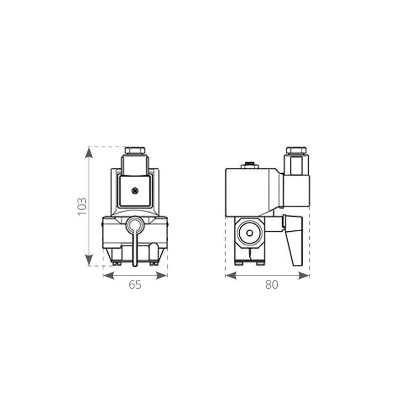 ELETTROVALVOLA 12V ELECTROVALVE 24V - 100 L/H