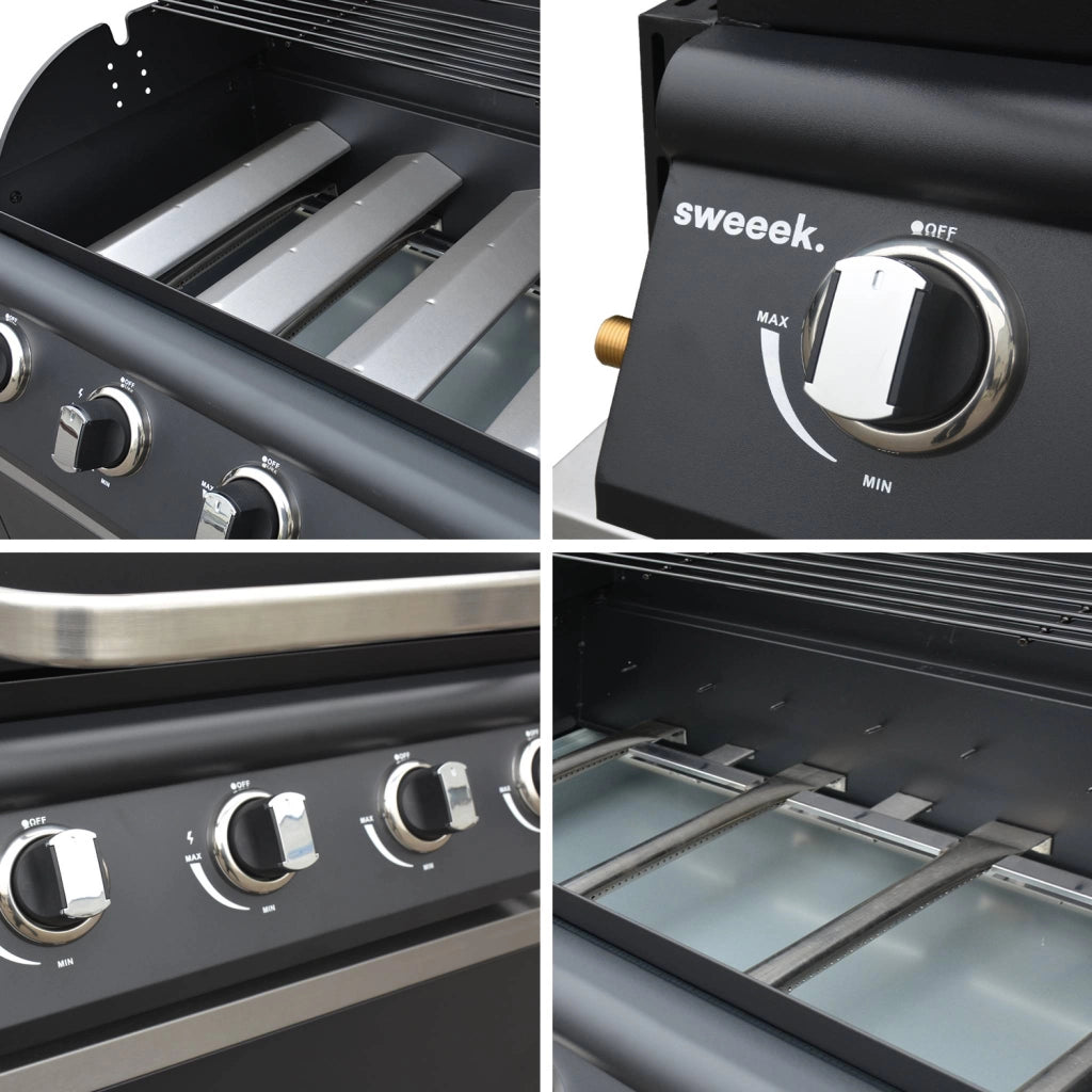 Barbecue a gas 4 bruciatori, da posare su mobile sweeek.