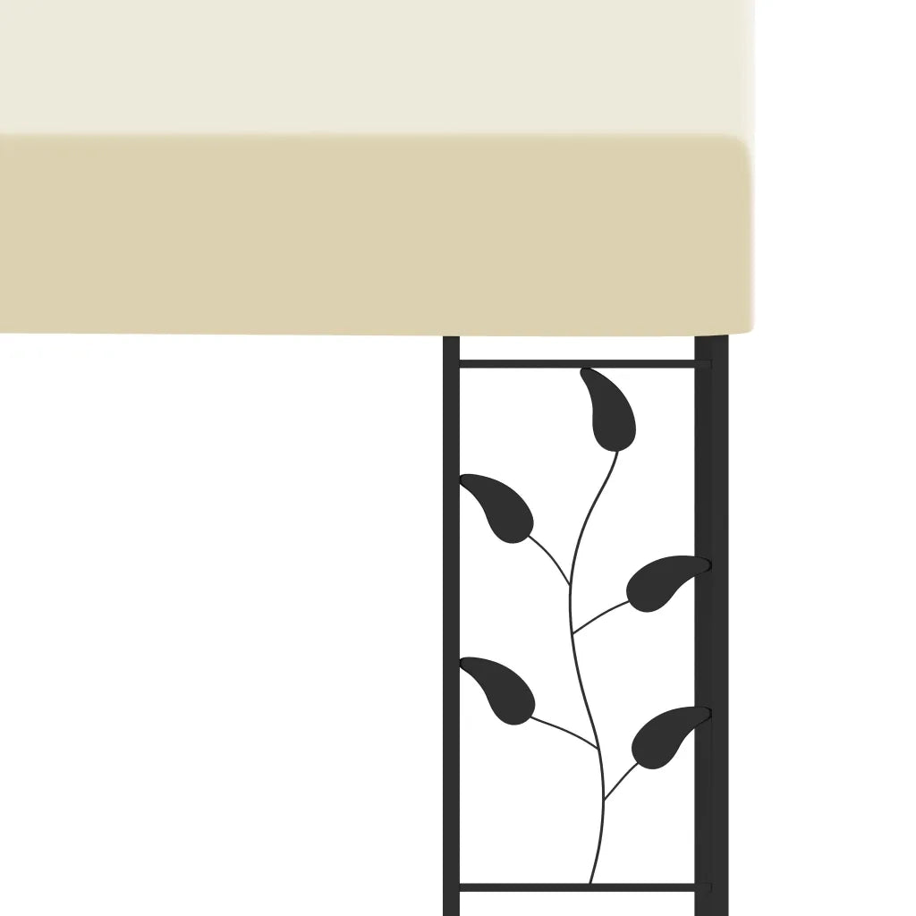 Gazebo | Pergolato a Parete 3x3x2,5 m Crema