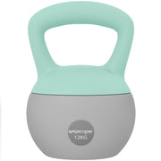 Kettlebell 12 kg ¨C Minimal ¨C 21x21x30 cm grigio e verde