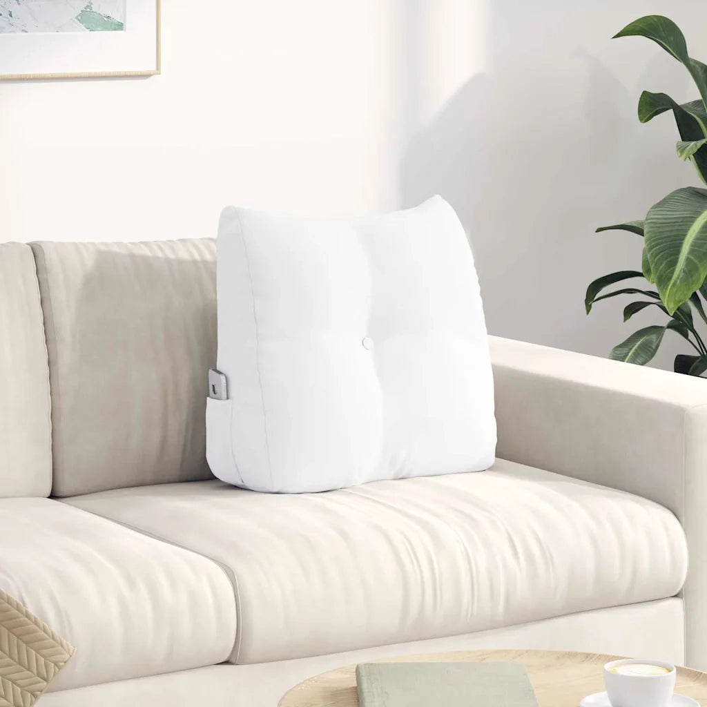 Cuscino per Schiena | Cuscino dorsale Bianco 45 x 24 x 50 cm Tessuto