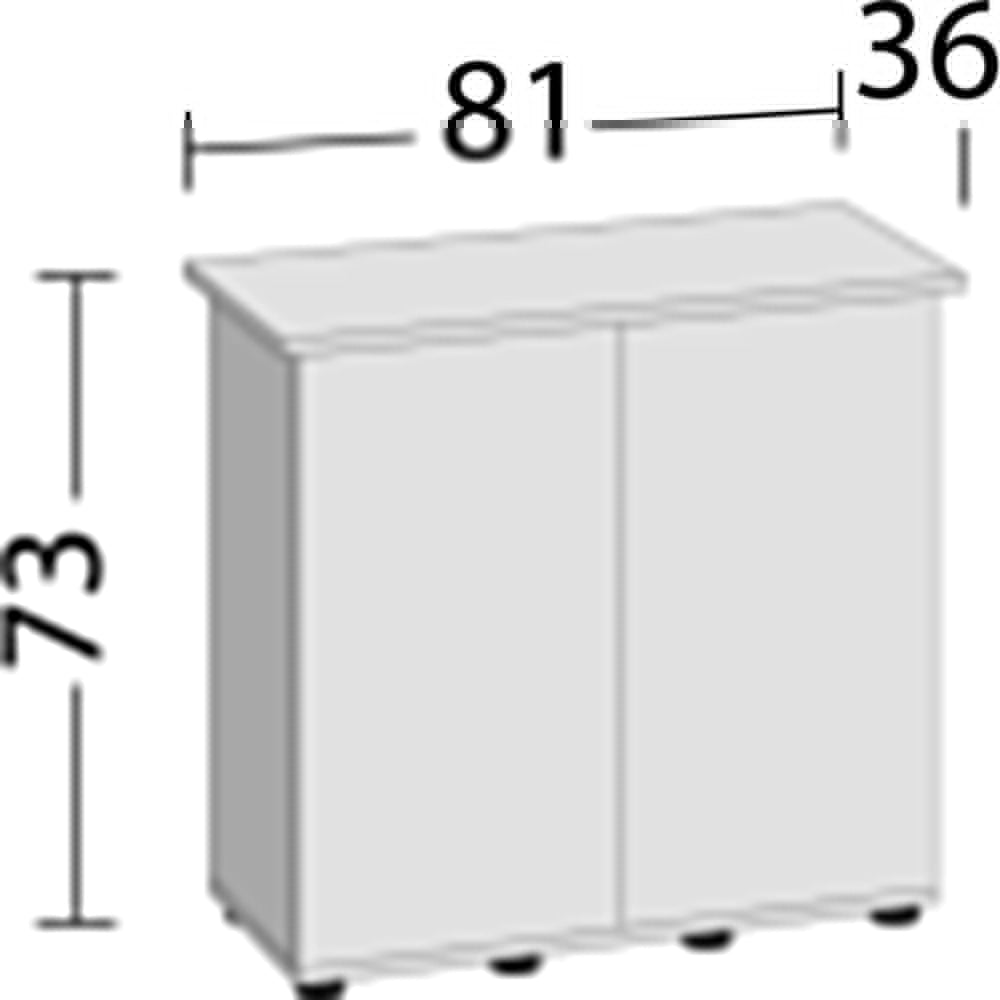 Juwel Rio 125 Supporto 80SBX 81x36x73H Colore: Bianco