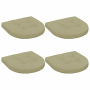 Cuscini per Sedia in 4 Pezzi 4 pz 100% Poliestere Verde chiaro 945282