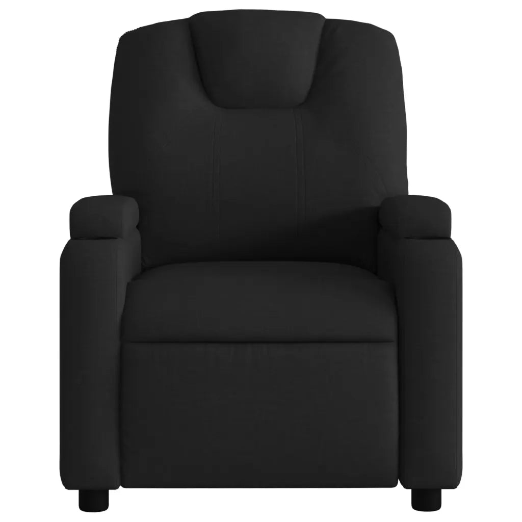 Poltrona Reclinabile in Tessuto Nero 372367