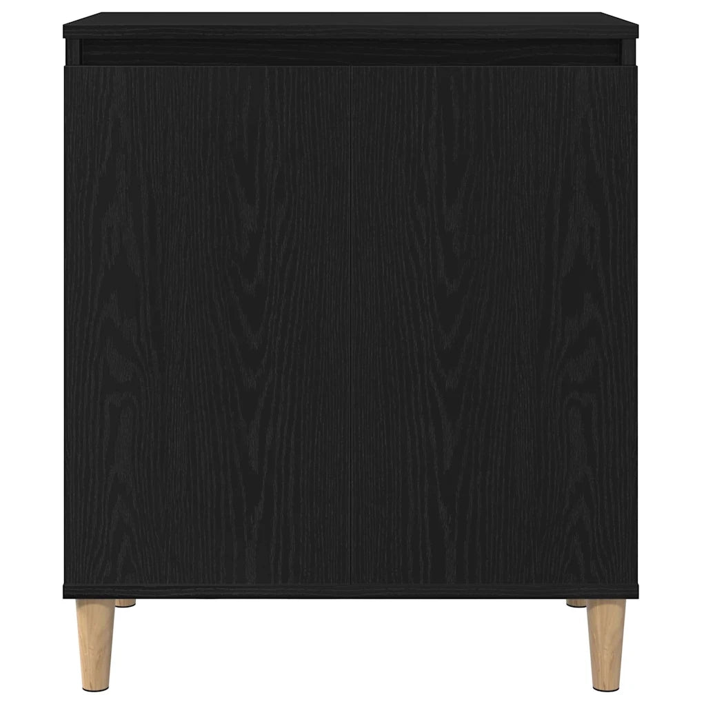 Credenza Rovere Nero 60 x 35 x 70 cm Legno multistrato 862593