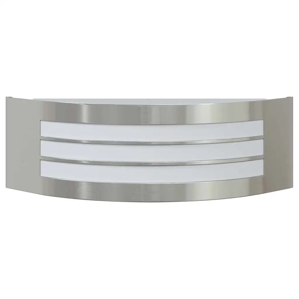 Lampada da Parete Esterna 2 pcs Argento 32 x 10 x 10 cm 4005976