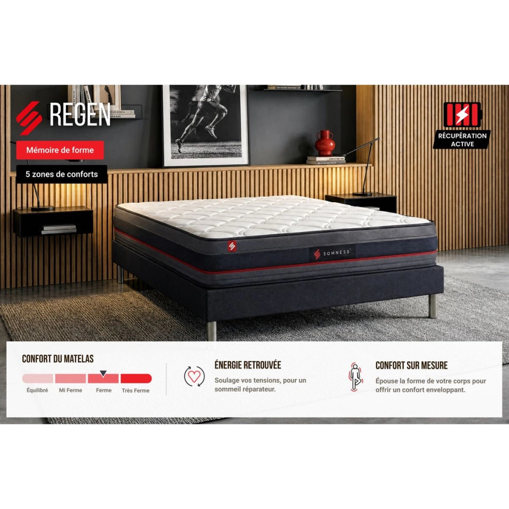 90x200 cm Materasso in memory foam - Regen