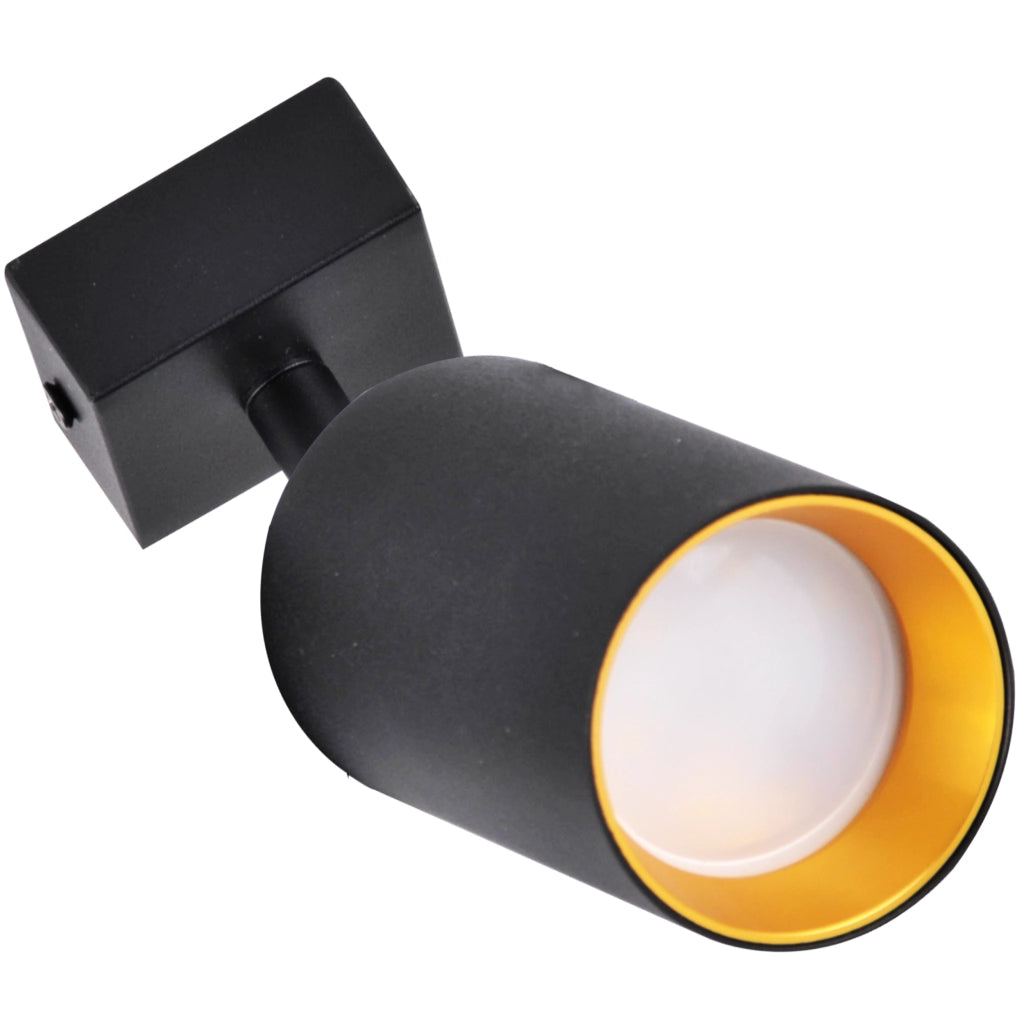 Lampada parete/soffitto 1xGU10 nero oro MARIBEL Polux