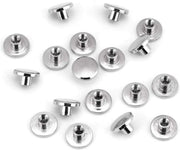 Fermo Schroef Post Bevestiging Ronde Platte Kop Chicago - 20 pezzi Spillo Metallico - 6,5mm