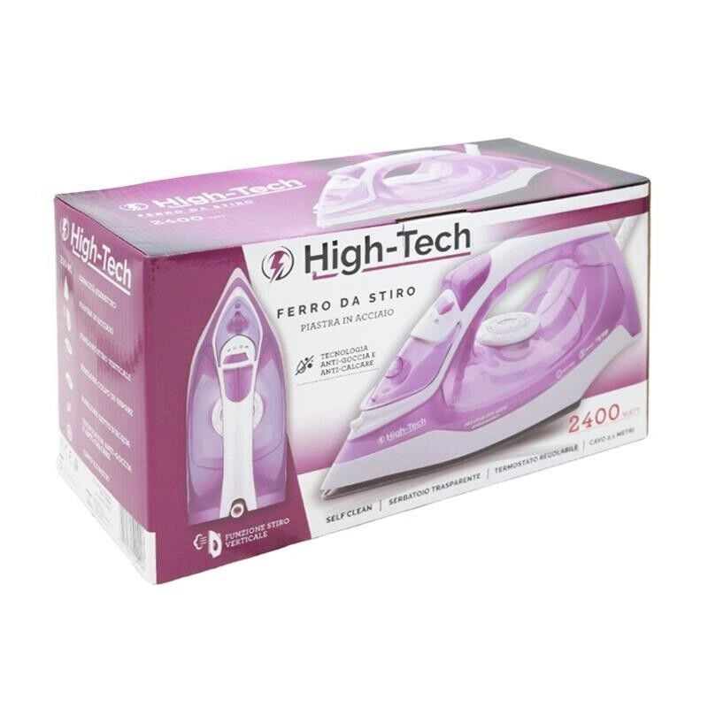 HIGH- TECH FERRO DA STIRO CON PIASTRA IN ACCIAIO 2000 W