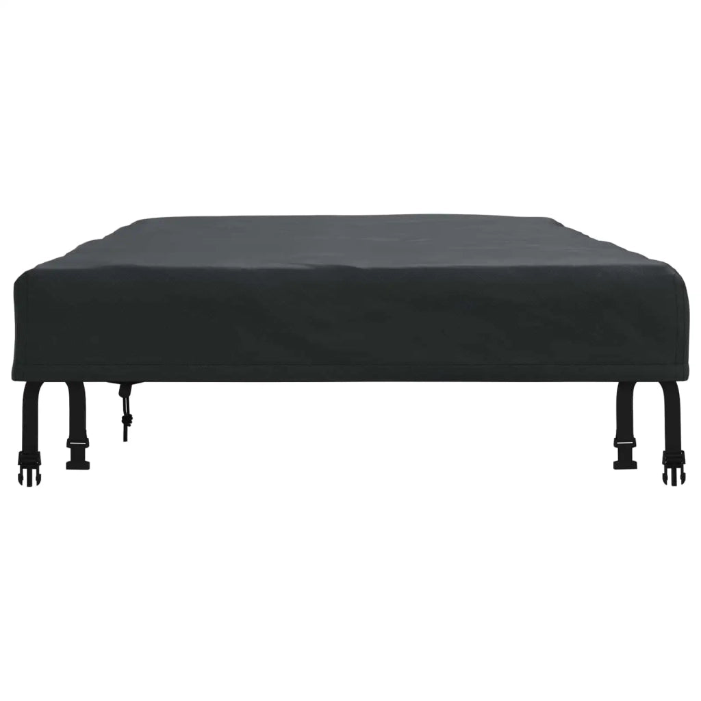 Copertura Tavolo Tinta unita Nero 122 x 72 x 15 cm Tessuto 4106095