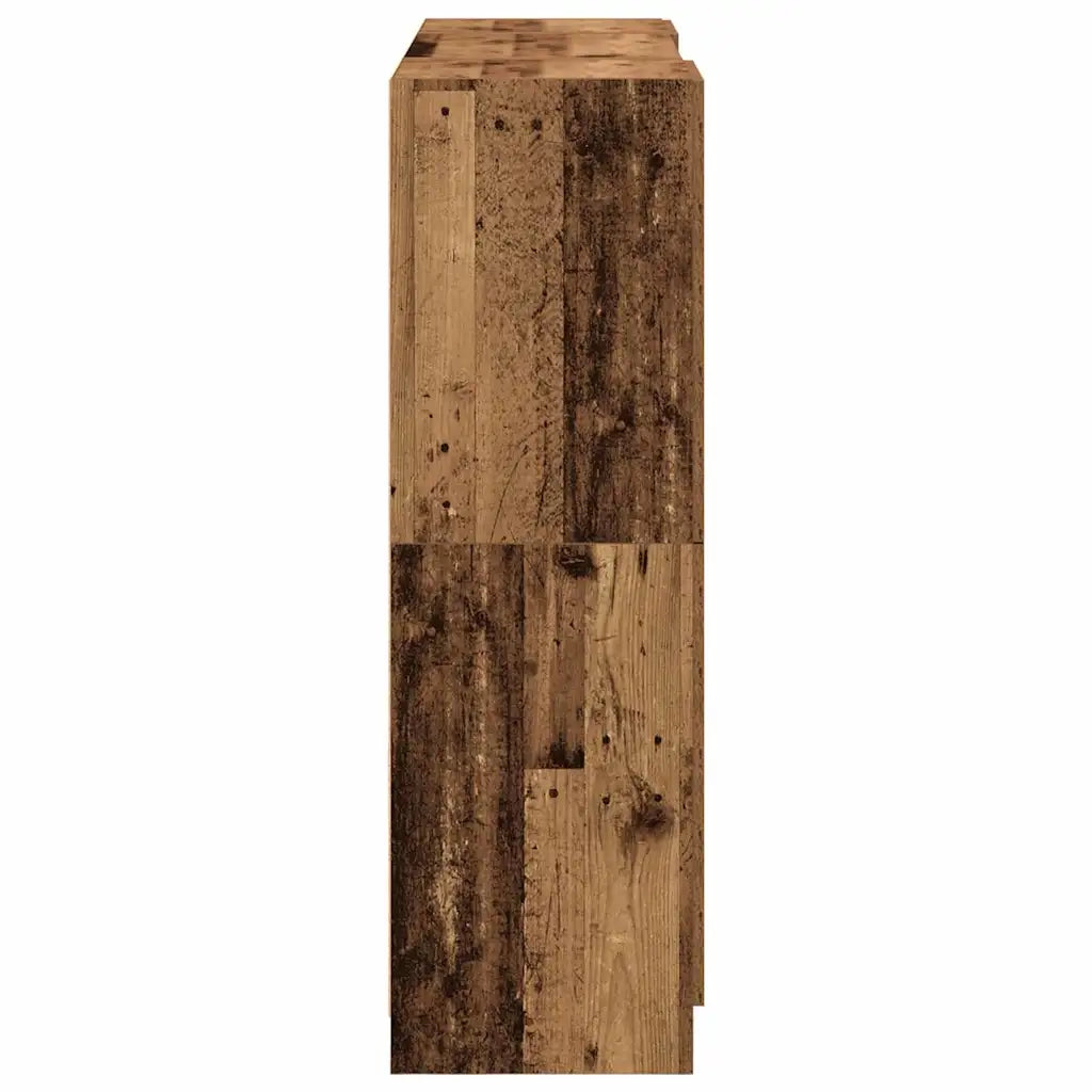 Set di Armadio pensile | Mobili da Cucina 3 pz Legno Antico in Truciolato