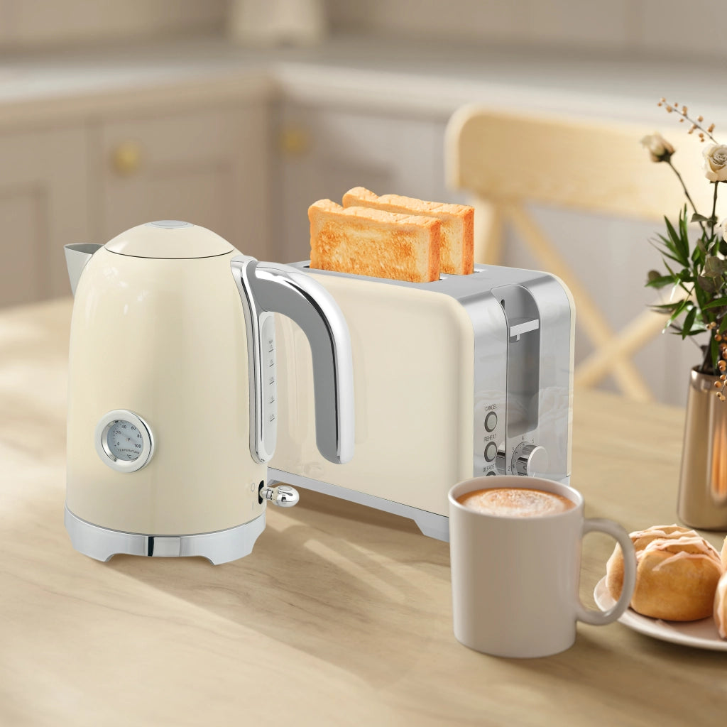 Set Bollitore e Tostapane ¨C Minimal ¨C 2200W, 7 livelli, crema