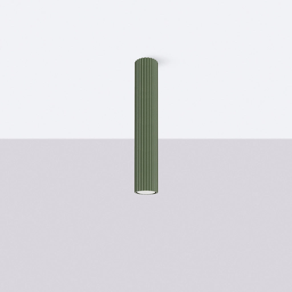 Lampada da soffitto KARBON 40 verde oliva