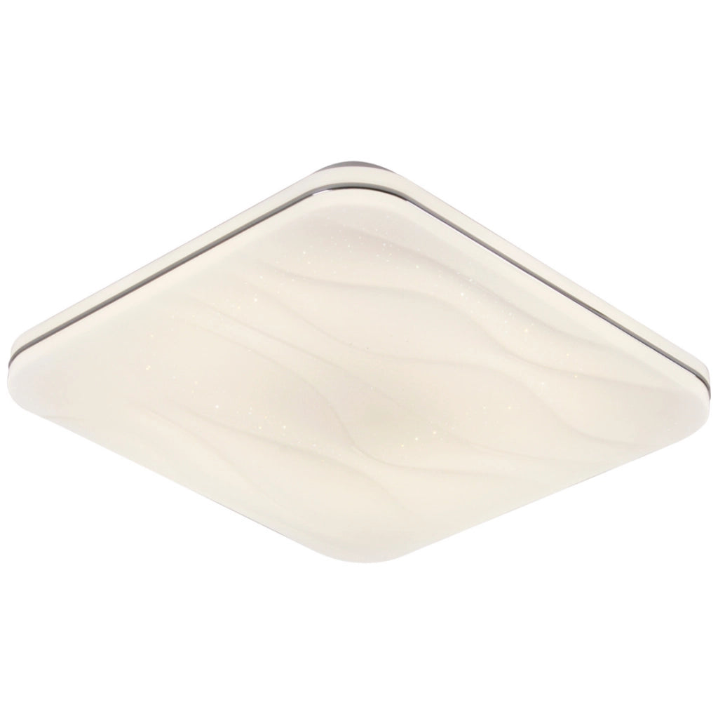 Plafoniera LED 72W quadrata 43cm CCT telecomando Polux