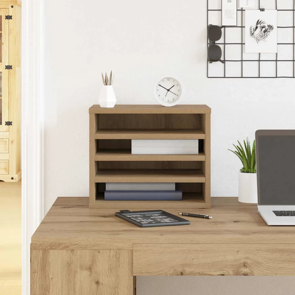 Organizzatore da scrivania Rovere artigianale 36 x 26 x 29,5 cm CFW1072756