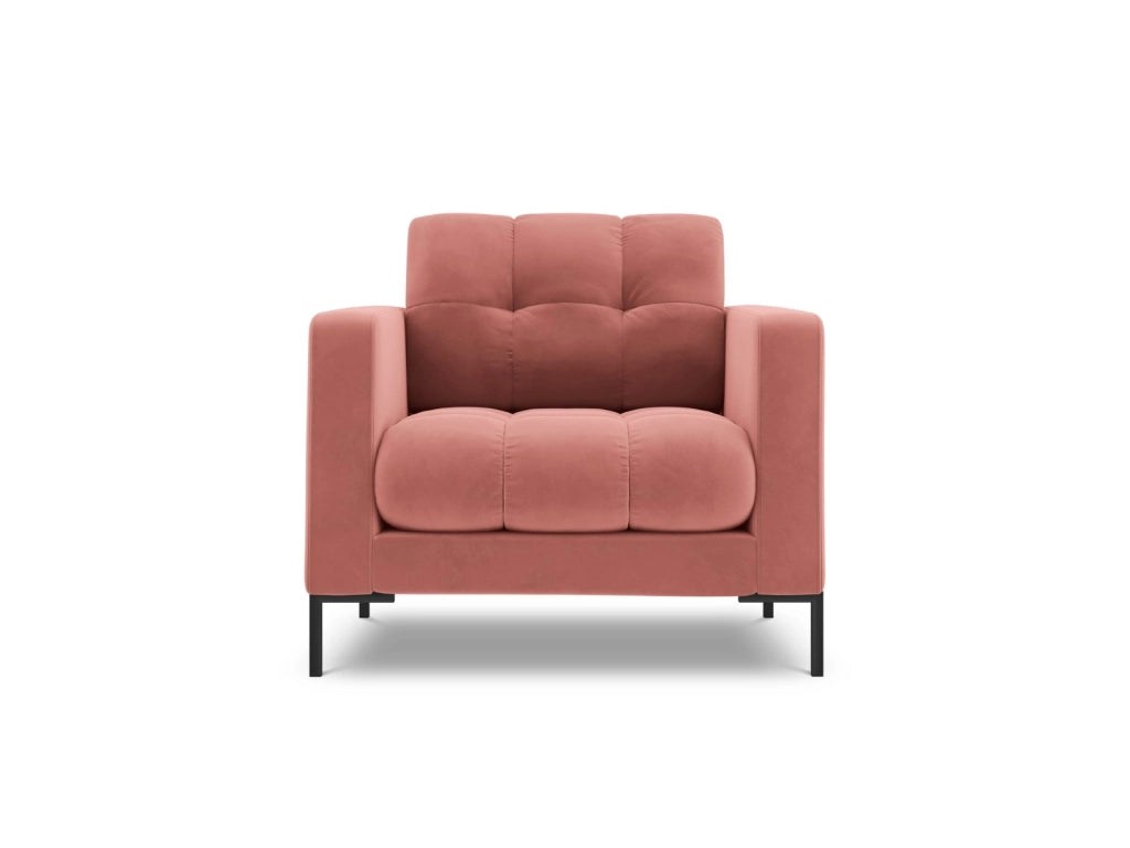 Cosmopolitan Design - Poltrona "Bali" in velluto rosa 