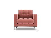 Cosmopolitan Design - Poltrona "Bali" in velluto rosa 