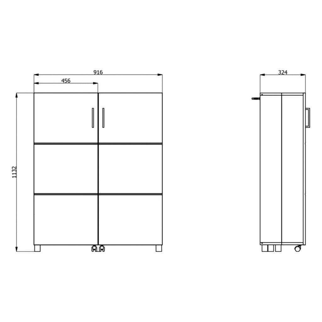 Mobile Portascarpe Ystad, Scarpiera 6 Ripiani, 92x33x113h cm Marrone Rovere Nodi