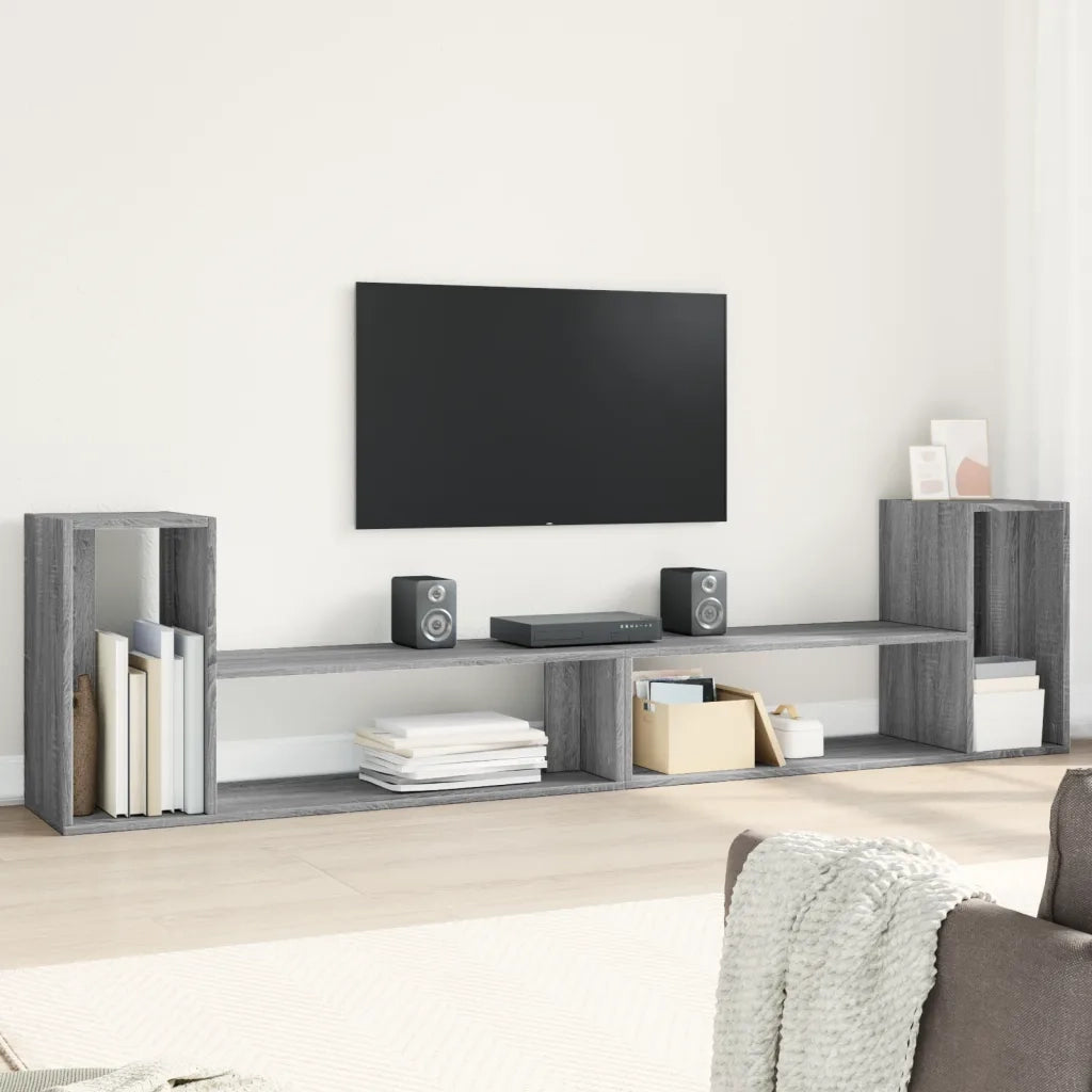 Mobili TV 2 pz | Armadietto TV | Mobile Porta TV Grigio Sonoma 100x30x50 cm in Legno Multistrato